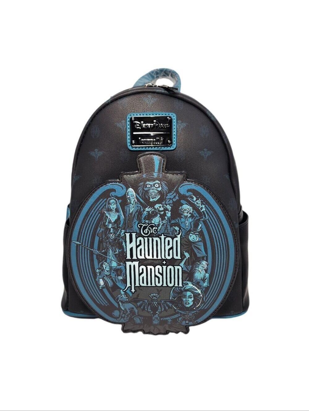 NEW Disney Parks Haunted Mansion Glow-in-the-Dark Loungefly Mini Backpack NWT